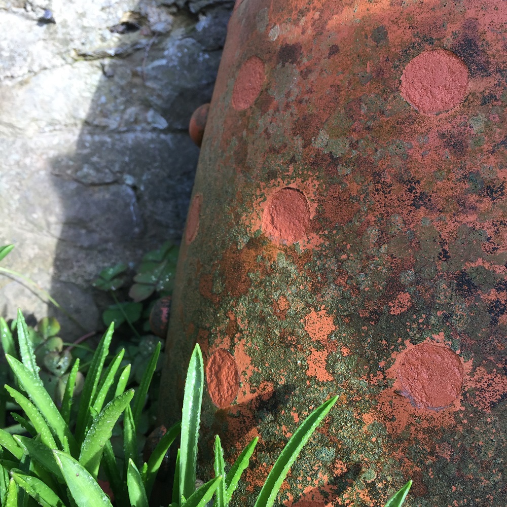 frost damaged pot surface by herefordshire potter jon williams