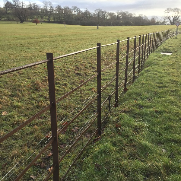 deer fencing surrounding eastnor deer park