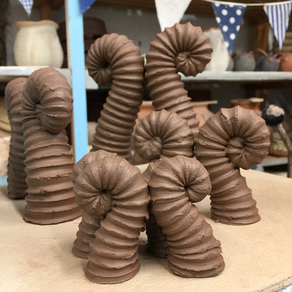 insect antennae made on the potter's wheel by herefordshire artist jon williams