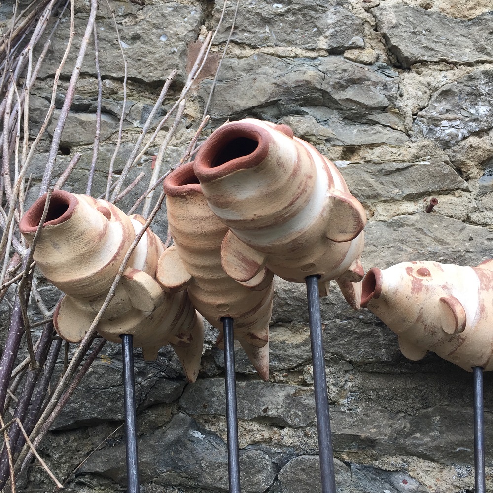 underbelly of ceramic fish by jon williams