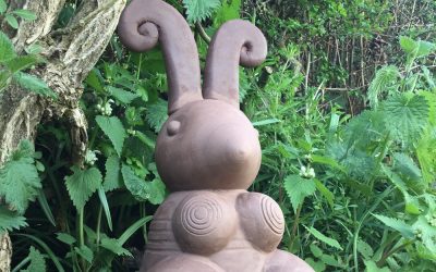 Pottery bunny