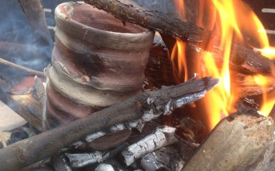 Smoke fired pottery