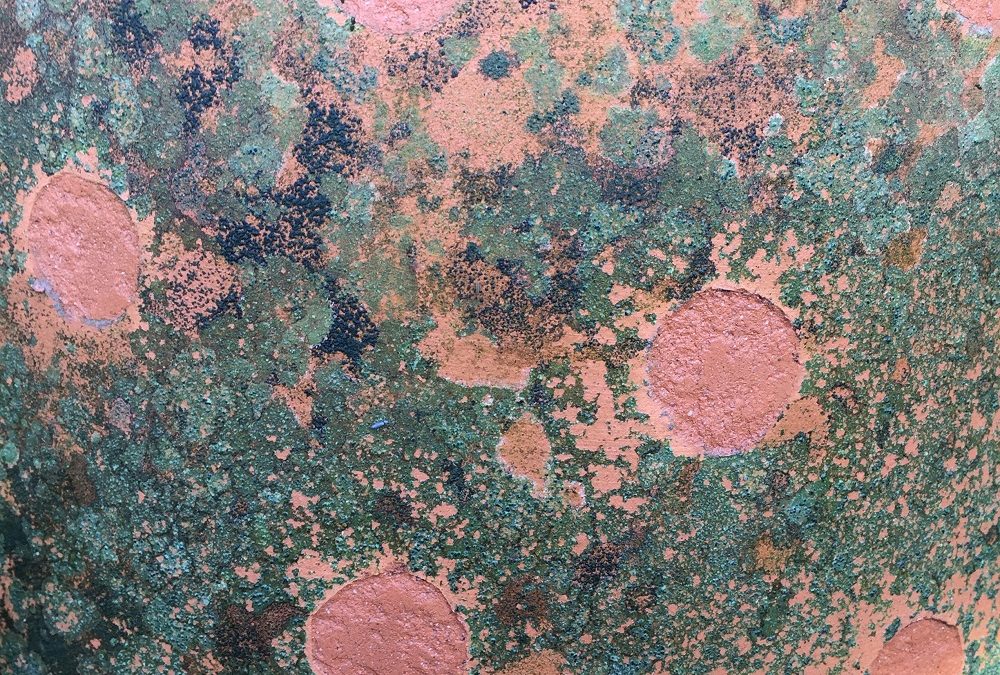 frost damaged pot surface by herefordshire potter jon williams