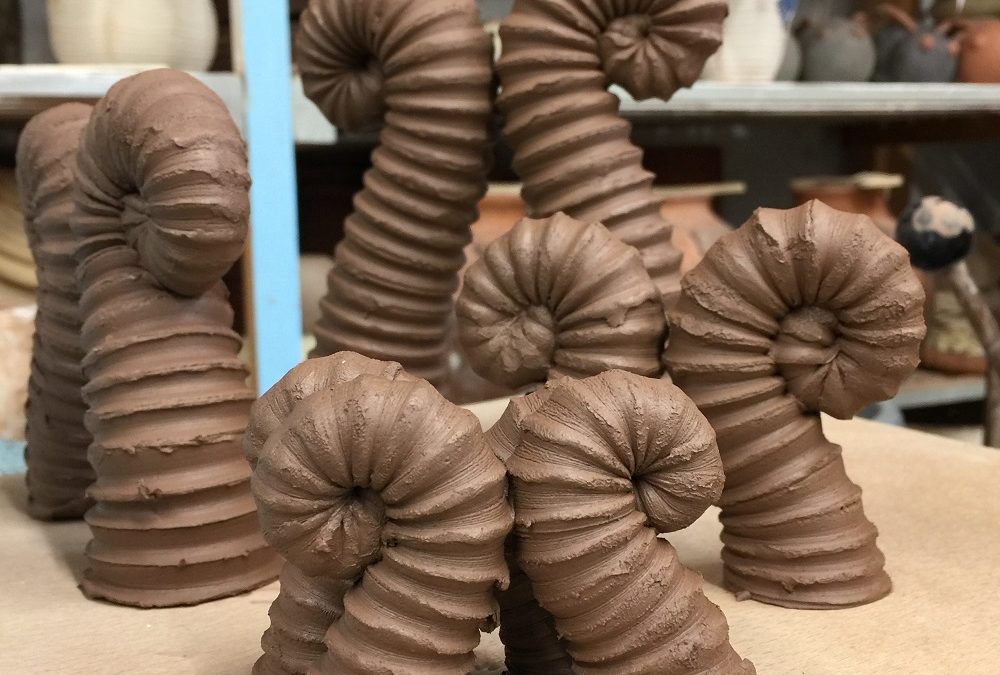 insect antennae made on the potter's wheel by herefordshire artist jon williams